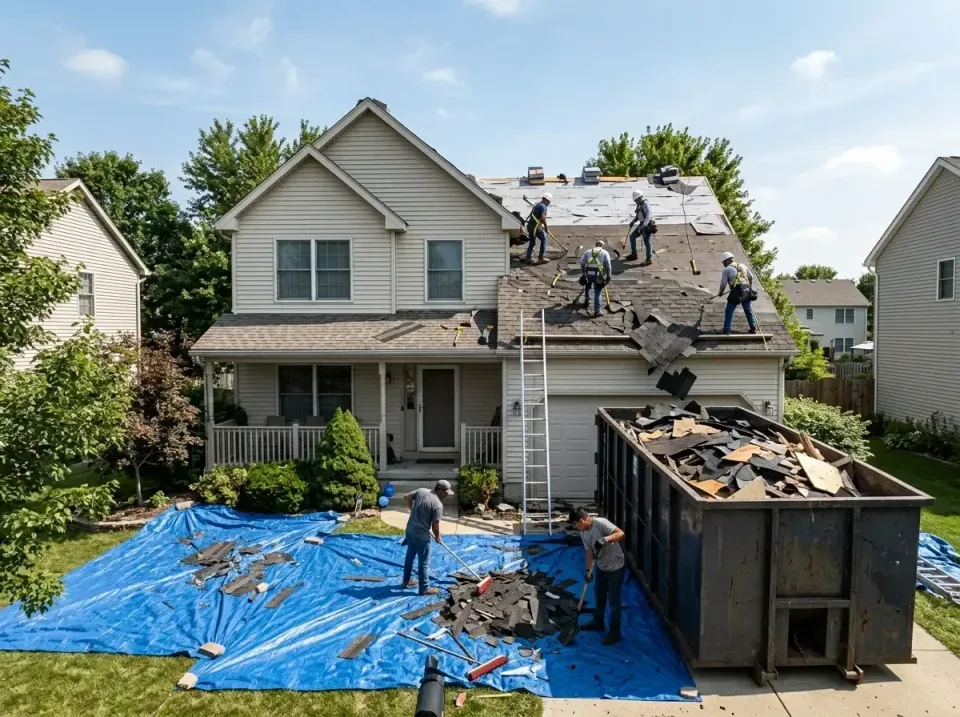 roof-replacement-debris-remova-004 — frequently asked questions, Cheapest Dumpster Rentals in Vincennes, IN